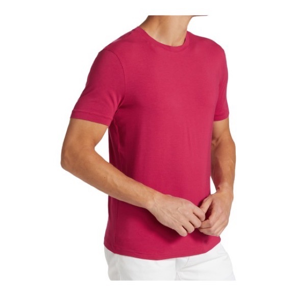 ✨🌟👕Giorgio Armani Viscose Crewneck T-Shirt 🔥 Size: 50 COLOR: Pink - Picture 5 of 7